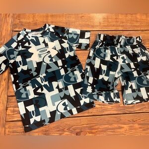 Boys Under Armour Short Sleeve Shirt and Shorts Set Size Large